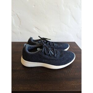 Allbirds Women's Wool Runner Mizzles Navy Blue Sneaker Shoes - Size 9